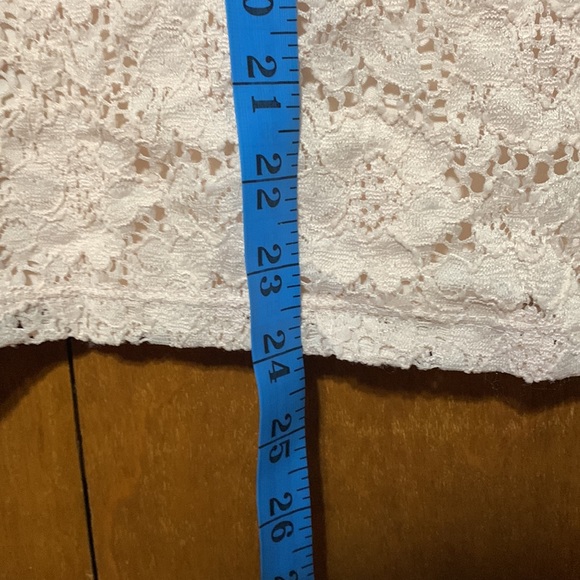 ELLEN TRACY - LIGHT PINK BEAUTIFUL LACE SHIRT (1X) - Picture 7 of 10